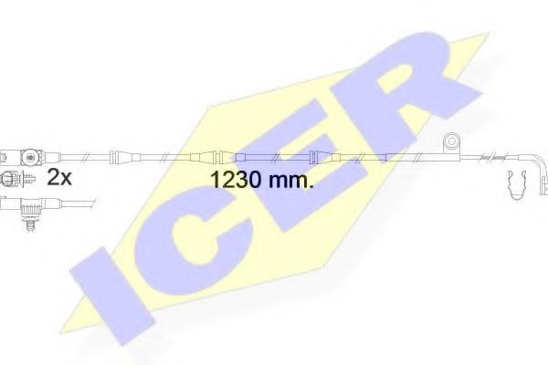 ICER 610616 E C Warning Contact, brake pad wear